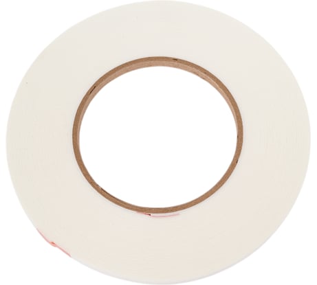 Двусторонняя клейкая лента на вспененной основе БИКОМ белая, 6 мм х 10 м, толщина 1 мм 345739