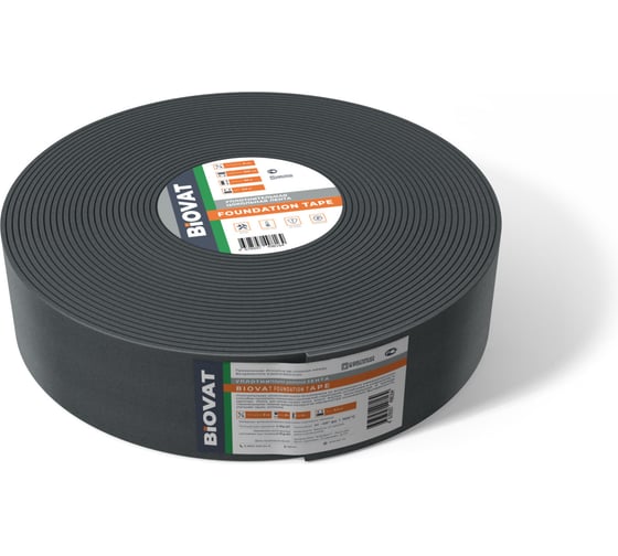 Уплотнительная цокольная лента BIOVAT ® FOUNDATION TAPE 200*8мм, длина 60м BV051