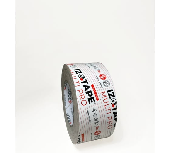 Мультифункциональная лента 4Roof IZOTAPE MULTI PRO односторонняя клейкая лента для наружных и внутренних работ, 60 мм х 25 м, белая, 10 шт/уп 118700