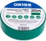 Изолента ПВХ Oxiss 130 мкм 19мм х20м, зелёная 4630025424572 4