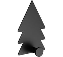 Крючок Kleber из нержавеющей стали, FOREST чёрный, на липкой ленте KLE-MF-44B