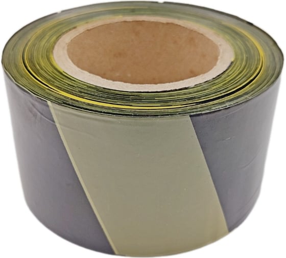 Лента оградительная UVE ЛО-250 желто/черная упаковка 5 шт. LO-250-yb-pack5
