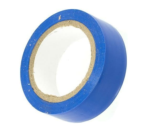 Изоляционная ПВХ лента DolleX PVC, синяя, 19 мм х 9,10 м, уп. 10 шт. ET10-BLUE