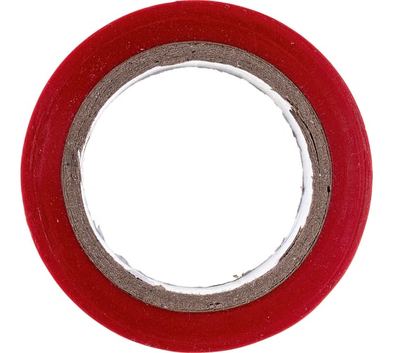 Изоляционная ПВХ лента DolleX PVC, красная, 19 мм х 9,10 м, уп. 10 шт. ET10-RED