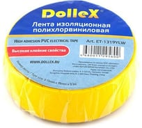 Изоляционная ПВХ лента DolleX PVC, желтая, 19 мм х 9,10 м, 10 шт. ET10-YLW