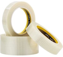 Лента армированная стекловолокном перекрестно в двух направлениях LLP International Group 50мм*33м 160мкм, 1шт. / армированный скотч прозрачный TGT5033TT02