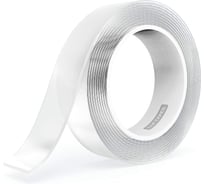 Скотч многоразовый LLP International Group двусторонний прочный, 5м*30мм 2000мкм, нано лента, прозрачный SN350