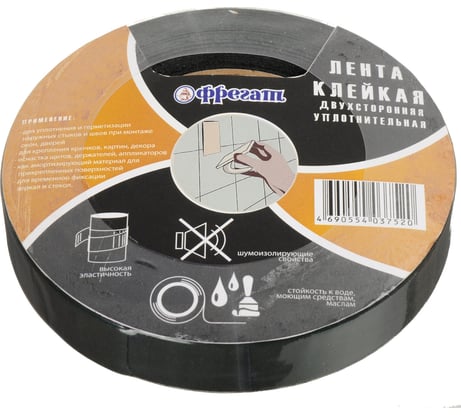 Монтажная лента Фрегат двухсторонняя, 25 мм х 10 м МЧ2510