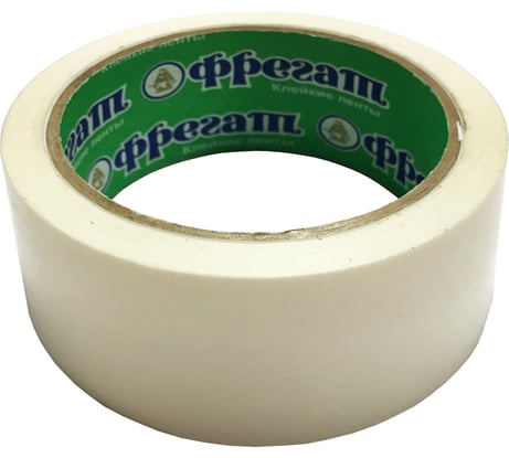 Упаковочная лента Фрегат 48 мм х 50 м, 43 мкм, белая СЦ4850Б
