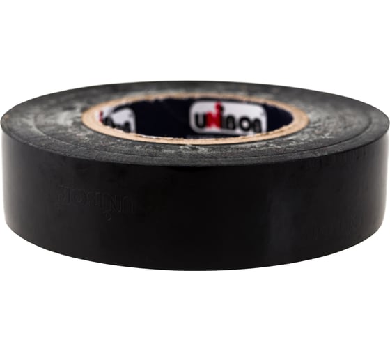 Изолента ПВХ UNIBOB 19 мм х 20 м, черная, 150 мкм 211758