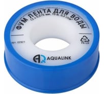 ФУМ лента для воды AQUALINK 12х0,075 мм, 10 м 2921