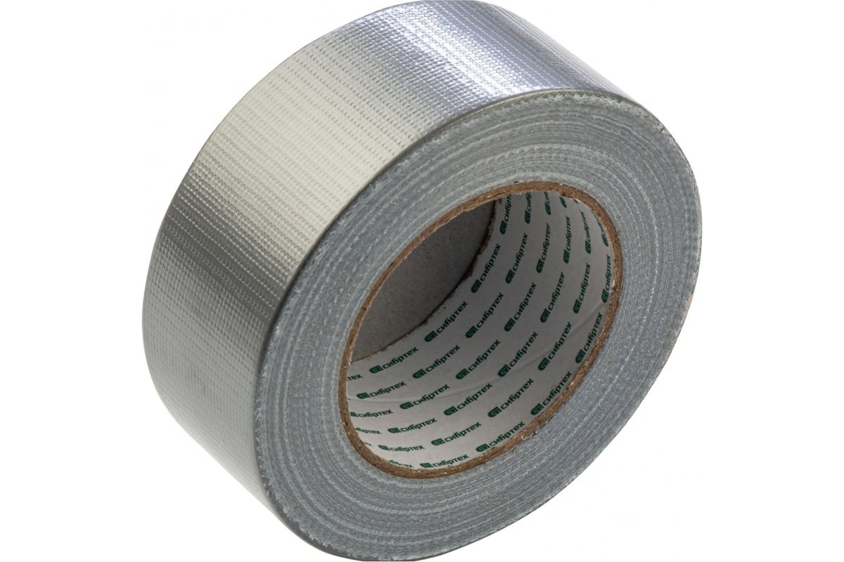 Клейкая армированная лента СИБРТЕХ 48мм х 50м, серебро 888895 ...