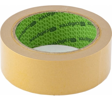 Двусторонняя клейкая лента на тканевой основе СИБРТЕХ 38 мм х 10 м 888105