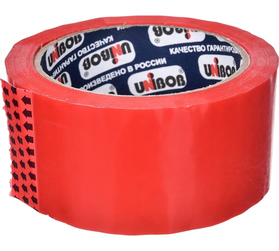 Упаковочная клейкая лента UNIBOB красная 48 мм х 66 м 600 214933