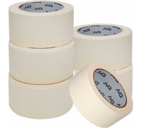 Малярная клейкая лента AVG 48мм Х 50м 6шт малярный скотч 48ммх50м