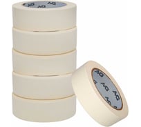 Малярная клейкая лента AVG 19мм Х 20м 6шт малярный скотч 19ммх20м