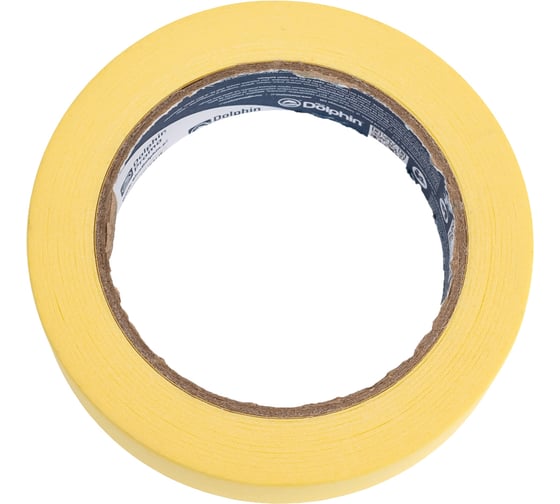 Многофункциональная малярная лента Blue Dolphin  Masking Tape желтая, 25мм х 50м 01-7-12 ST627