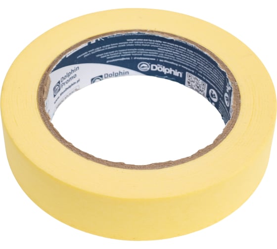 Многофункциональная малярная лента Blue Dolphin  Masking Tape желтая, 25мм х 50м 01-7-12 ST627