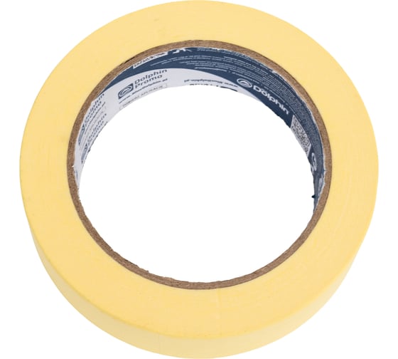 Многофункциональная малярная лента Blue Dolphin Masking Tape желтая 30мм х 50м 01-7-13 ST627 1