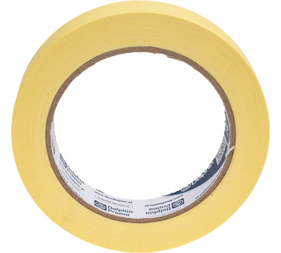 Малярная лента Blue Dolphin Masking Tape сильная адгезия, ровный край, 19мм х 50м 01-7-11 ST627