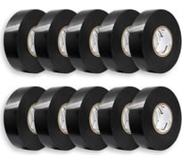 Изолента OXION высоковольтная, самослипающаяся, самоспекающаяся, 25ммх5м, черная, 10 шт. в упаковке, арт. OX-RTHVSF5M-10PCS