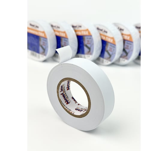 Изолента ПВХ NewLine 19 мм х 20 м белая 01044