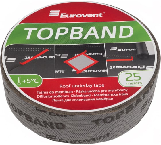 Лента Eurovent 50 мм, 25 м TOPBAND
