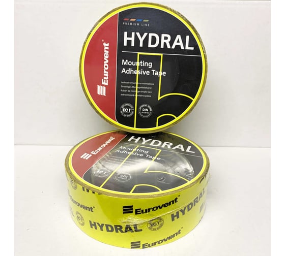 Односторонняя монтажная лента Eurovent 60мм_40м HYDRAL