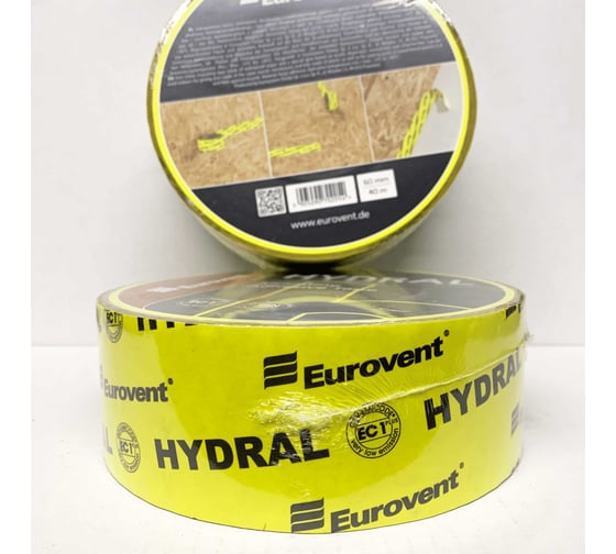 Односторонняя монтажная лента Eurovent 60мм_40м HYDRAL