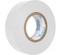 Изолента ПВХ Vell белая, 19 мм х 20 м 1376521