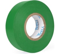 Изолента ПВХ Vell зеленая, 19 мм х 20 м 1376518