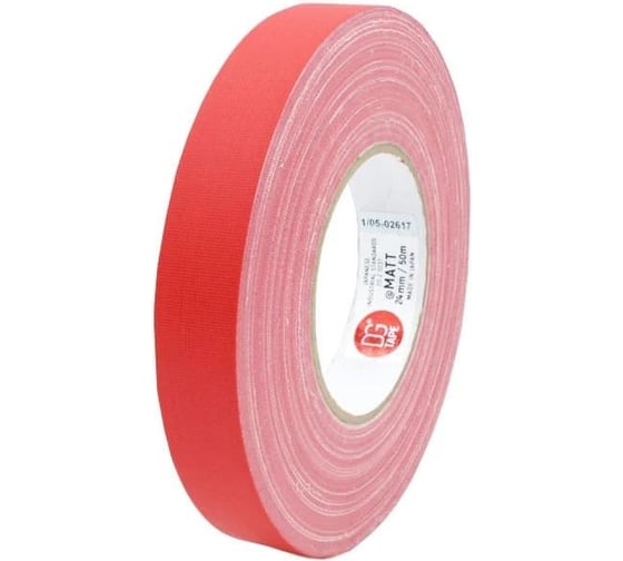 Клейкая лента DGTAPE MATT - Гаффа тейп 50мм/25м - Красный MATT50050/25/R 1