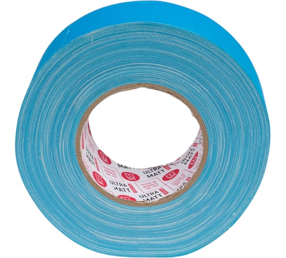 Клейкая лента DGTAPE ultraMATT - Гаффа тейп 50мм/50м - Голубой (светится в ультрафиолете) UMF50/50/BL 1