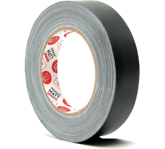 Клейкая лента DGTAPE MATT STRONG - Гаффа тейп 25мм/25м - Черный STRMATT50025/25/B 1