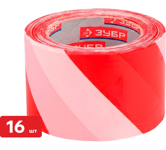 Лента сигнальная SAMGRUPP 50 мм./200 м. красно-белая (упаковка 16 шт) SR-069050200-16