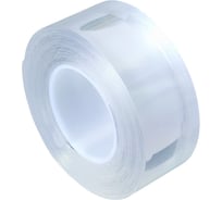 Двухсторонний прозрачный нано скотч EUROSTAR 30 мм x 2,5 м х 1,5 мм АГСК25315