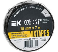 Изолента IEK MIXTAPE 5 Х/Б 15мм 7м UIZ20-15-07-K02