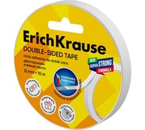 Двусторонняя клейкая лента ErichKrause прозрачная, 12ммх10м 58741