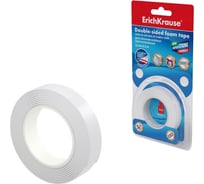 Двусторонняя клейкая лента на вспененной основе 1ммx12ммx2м, белый ErichKrause 58744
