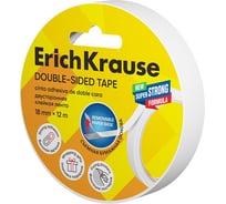 Двусторонняя клейкая лента ErichKrause прозрачная, 18ммх12м 58742