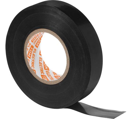 Изолента ПВХ TDM ELECTRIC 0,15x19 мм, Черная, 25 м, 10 шт. TDM SQ0526-0086