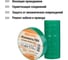 Изолента ПВХ TDM ELECTRIC 0,15x19 мм, Зеленая, 25 м, 10 шт. TDM SQ0526-0084 4