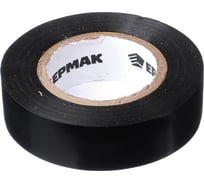 Изолента ЕРМАК 19 мм, 18 м, черная 672-032