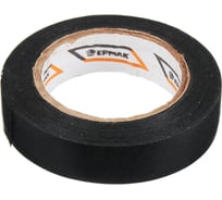 Изолента ЕРМАК ПВХ в/с, черная, шир. 15+-2 мм, 7,5 м, толщ. 0,2 мм 672-011