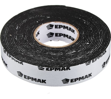 Монтажная 2-х сторонняя клеящая лента ЕРМАК для АВТО, 22 мм x 5 м, черная 472-018