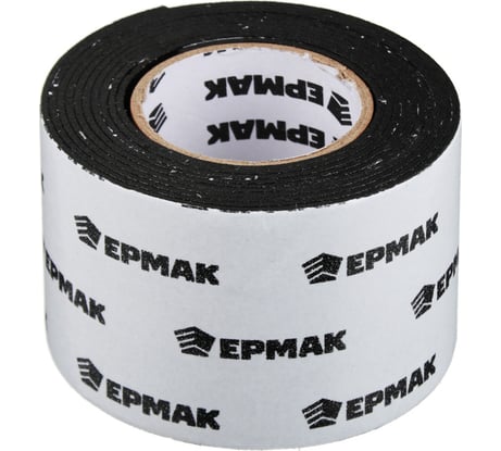 Монтажная 2-х сторонняя клеящая лента ЕРМАК для АВТО, 50 мм x 2 м, черная 472-024