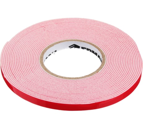 Клеящая монтажная лента ЕРМАК 2-х сторонняя, профессиональная, 6мм x 5м 472-028