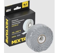 Изолента самослипающаяся силиконовая резиновая IEK MIXTAPE PRO 0,5x25 мм, 9,1 м MT7-IZ32-D05-25-D91