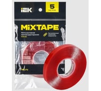 Лента монтажная IEK MIXTAPE PRO прочная, двусторонняя, 1x12 мм, 5 м MT7-LM30-01-12-05