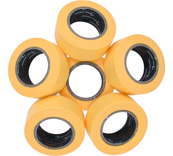 Малярная лента ROLLINGDOG Washi Tape 24 мм х 18 м, 6 шт., для четких границ 80860